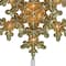 9" Gold Lighted Snowflake Christmas Tree Topper